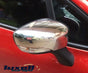 Chrome Side View Wing Mirror Trim Cover 2 Pcs for Renault Captur / Clio MK4 / ZOE / Nissan Micra - Luxell Europe