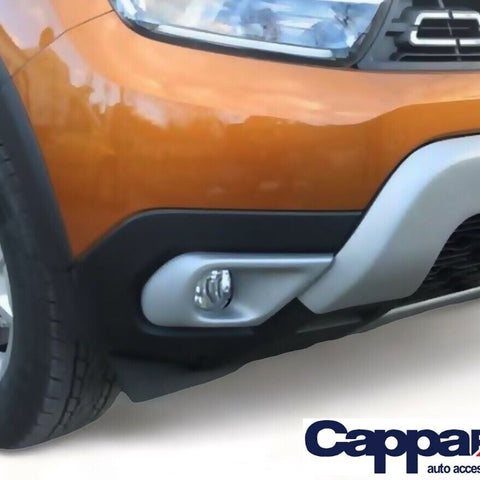 Fog Light Lamp Trim Frame 2 Pcs Grey Abs Plastic FITS Dacia Duster 2018-2023 - Luxell Europe