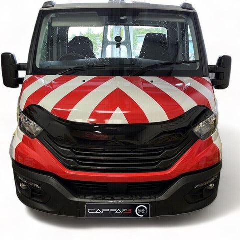 Premium Black Bonnet Protector Stone Deflector Guard for Iveco Daily 2014-2019 - Luxell Europe