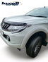 GLOSS BLACK BONNET WIND STONE PROTECTOR FOR Mitsubishi L200 / Triton 2015-2018