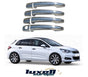 Fits Citroen C4 / Elysee and Peugeot 301 Chrome Exterior Door Handle Cover 8 Pcs 4 DOOR - Luxell Europe