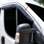 Fits Fiat Ducato / Peugeot Boxer / Citroen Relay 2006-2022 Wind Rain Deflector , Front Side Door Window Vent Visor 2 Pcs
