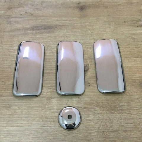 Fits Ford Transit MK6 MK7 2000-2013 Chrome Exterior Door Handle Cover Set 4 Pcs (3 DOOR) - Luxell Europe