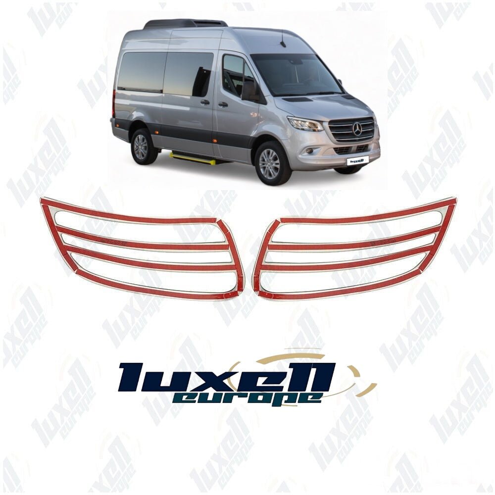 Garniture de ventilation de capot chromé 2 pcs pour VW CRAFTER 2012 a Garniture de ventilation de capot chromé 2 pcs pour VW CRAFTER 2012 a