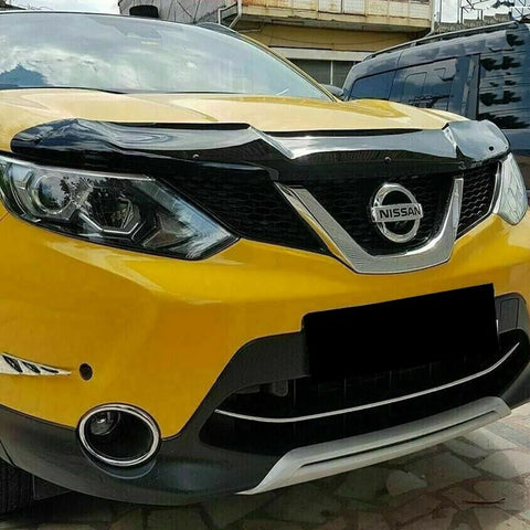 Fits Nissan Qashqai J11 2013-2016 Black Bonnet Protector Bug Stone Deflector - Luxell Europe