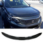 Fits Peugeot 3008 (2016-2022) Black Bonnet Protector Stone Bug Deflector High Quality - Luxell Europe
