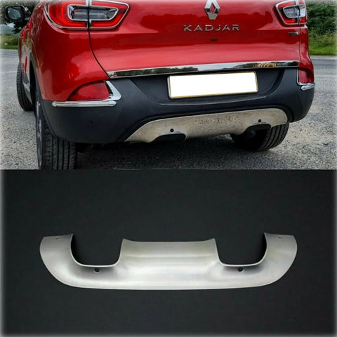 Fits Renault Kadjar 2015-2022 Chrome Exhaust Deflector Frame Trim 1 Pcs - Luxell Europe