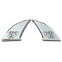 Fits Scania 4&R&P&G Series Chrome Exterior Door Handle Cover Plates Set 2 Pcs - Luxell Europe