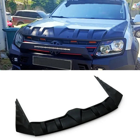 Fits VW Amarok 2010-2022 Black Bonnet Protector Stone Bug Deflector Guard (3 Pcs) - Luxell Europe