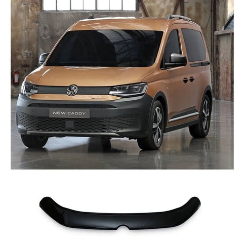 Fits VW Caddy MK5 2020-2022 Black Bonnet Protector Stone Bug Deflector High Quality - Luxell Europe