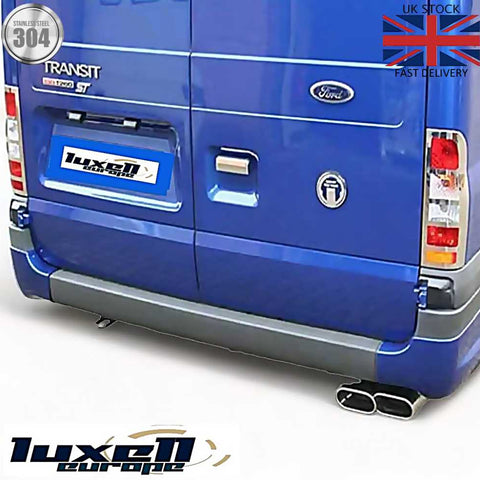 2 - Piece Chrome Brake Light Lamp Frame Trim for Transit MK6 & MK7 (2000 - 2013) - Luxell Europe