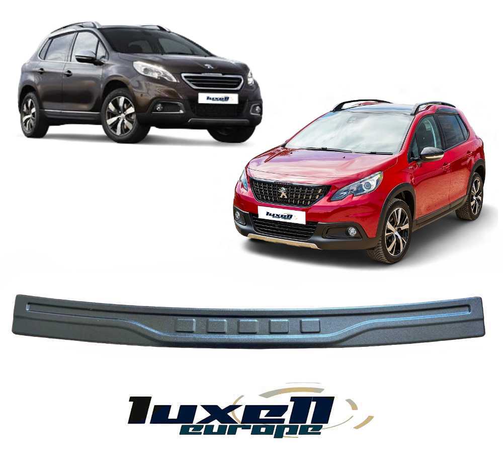 3D Bumper Protector S. Steel Black ABS coating For PEUGEOT 2008 I (2013 - 2019) - Luxell Europe