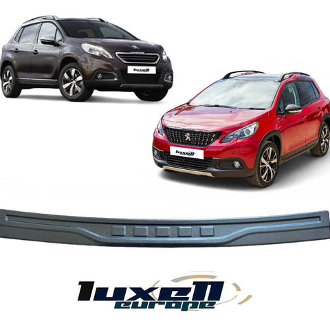 3D Bumper Protector S. Steel Black ABS coating For PEUGEOT 2008 I (2013 - 2019) - Luxell Europe