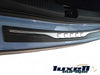 3D Rear Bumper Protector S. Steel Chrome and Matte Black ABS For AUDI A4, A7, Q2 - Luxell Europe