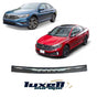 3D Rear Bumper Protector S. Steel with Carbon Fiber & Chrome For Jetta 2020 - 2024 - Luxell Europe
