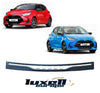 3D Stainless Steel Rear Bumper Protector with Chrome & Black ABS for TOYOTA YARIS 2020-2024 - Luxell Europe