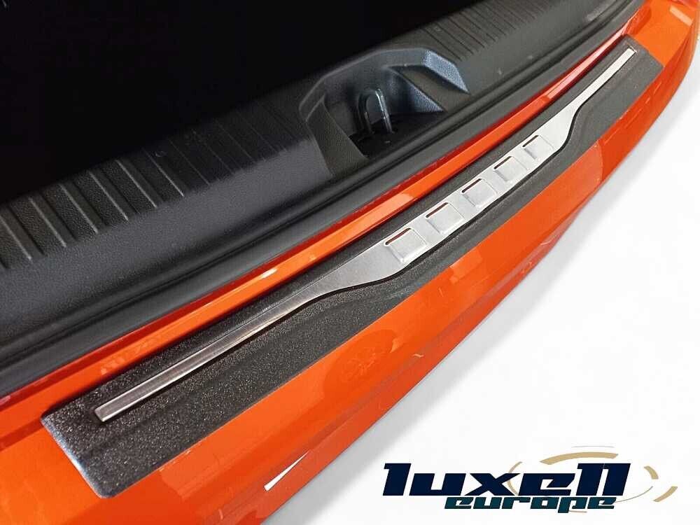 3D Stainless Steel Rear Bumper Protector with Chrome & Matte Black ABS Coating for PEUGEOT 5008 2009+ - Luxell Europe