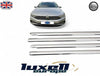 4 - Piece Chrome Plated Stainless Steel Window Frame Trim Set for Passat B8.5 Saloon (2019+) - Luxell Europe