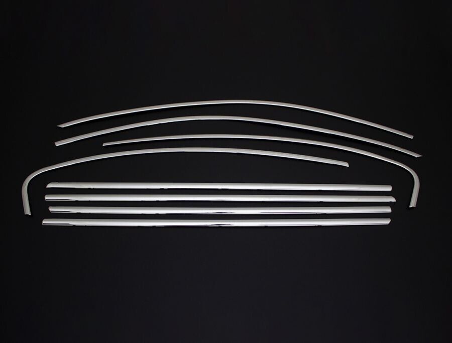 8 - Piece Stainless Steel Window Trim Strips for Passat B8.5 Saloon (2019 and Up) - Luxell Europe