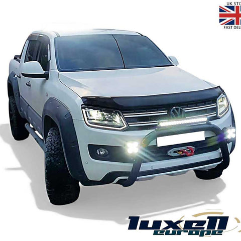 VW Amarok Bonnet Protector Stone Deflector – 2010–2022 – Dark Smoke Acrylic – Scratch & Stone Guard