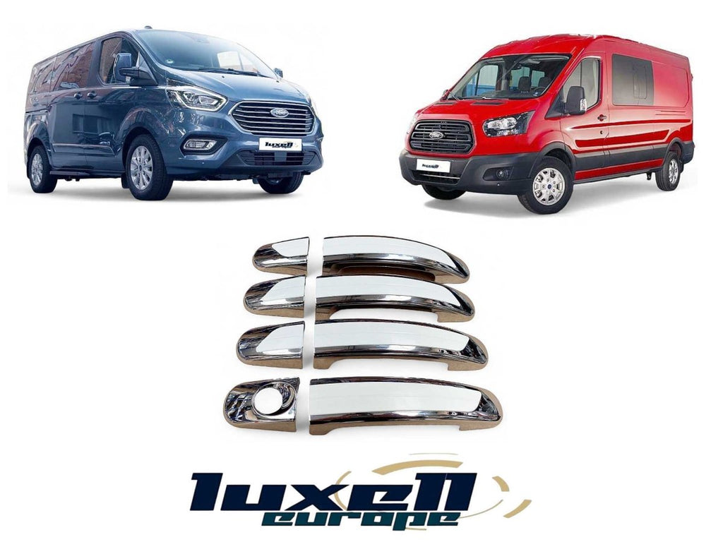 ABS Plastic 4-Door Door Handle Cover for Ford Transit MK8 & Tourneo Custom - Luxell Europe