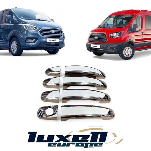 ABS Plastic 4-Door Door Handle Cover for Ford Transit MK8 & Tourneo Custom - Luxell Europe