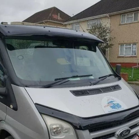 ABS SUN VISOR SOILD BLACK ACRYLIC ABS FITS TRANSIT MK6 MK7 2001 - 2013 - Luxell Europe