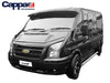 ABS SUN VISOR SOILD BLACK ACRYLIC ABS FITS TRANSIT MK6 MK7 2001-2013 - Luxell Europe