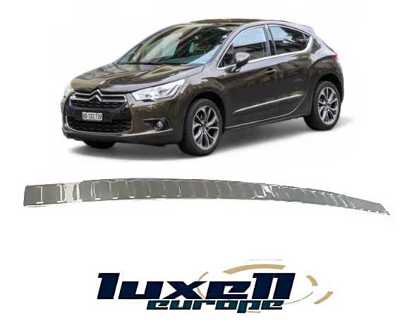 Upgrade and Protect Chrome Plated Rear Bumper Protector for Citroen DS4 2011-2015 - Stylish Enhancement and Scratch Guard