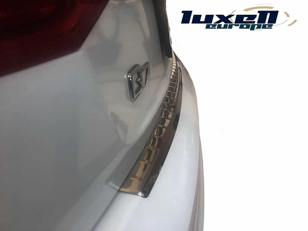 Audi Q7 4L 2006-2015 Chrome Rear Bumper Protector Scratch Guard - Luxell Europe