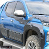 Black ABS Side Cladding Kits Upper Moulding Set for Mitsubishi L200 2019-2023 (6 Pieces) - Luxell Europe