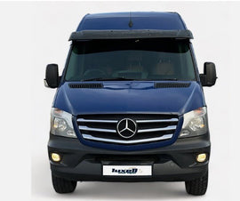 Black ABS Sun Visor for CRAFTER 06 - 17 / Mercedes SPRINTER W906 W907 06 - 22 (5mm) - Luxell Europe