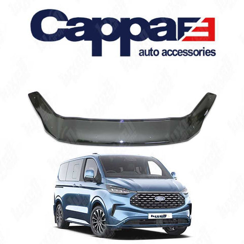 Black Bonnet Protector Stone Bug Deflector for Transit Tourneo Custom 2023+ - Luxell Europe