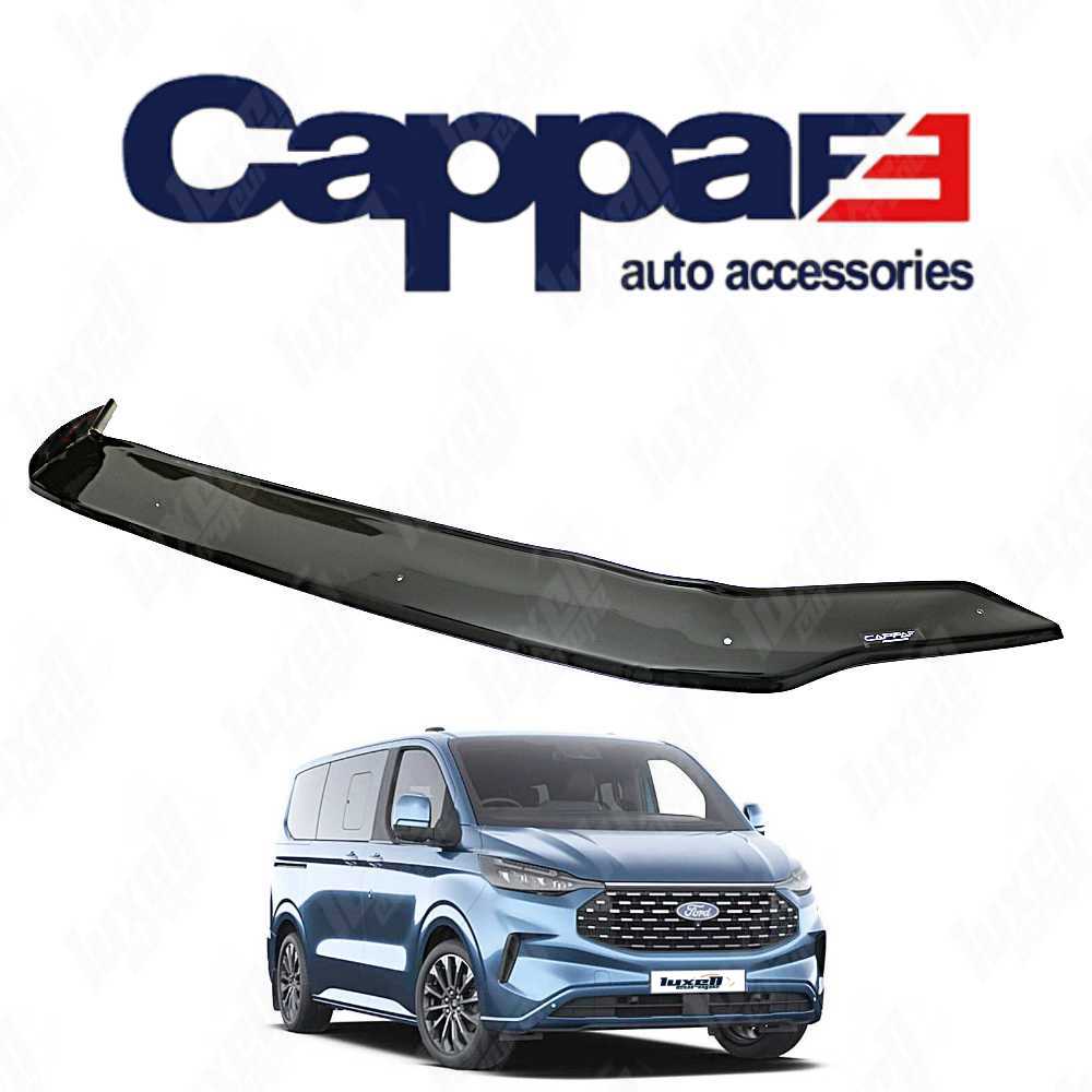 Black Bonnet Protector Stone Bug Deflector for Transit Tourneo Custom 2023+ - Luxell Europe