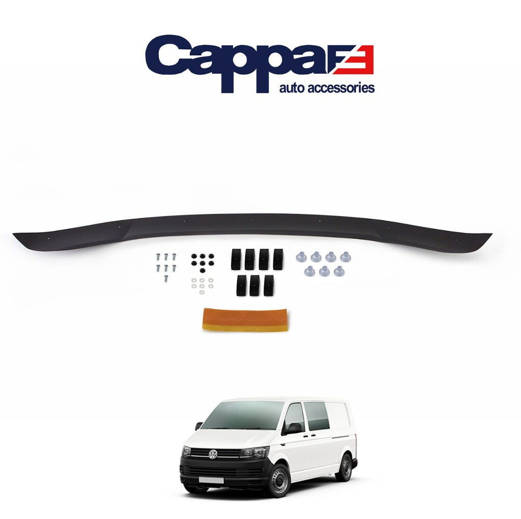 Black Bonnet Protector Stone Deflector Guard for T6 Transporter 2015-2021 - Luxell Europe