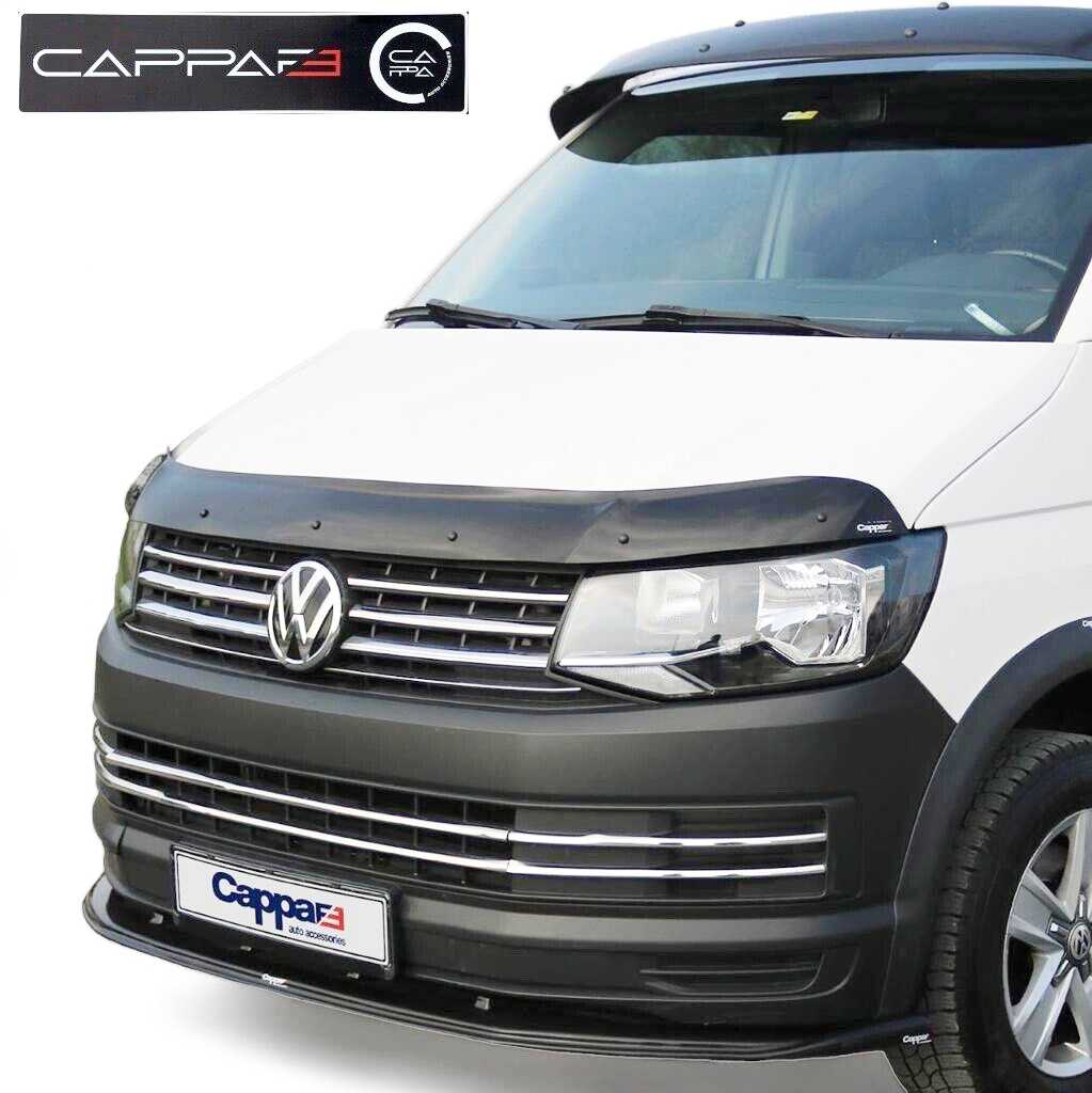 Black Bonnet Protector Stone Deflector Guard for T6 Transporter 2015-2021 - Luxell Europe