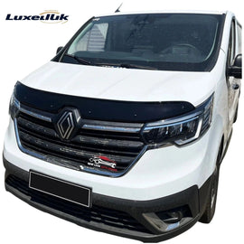 Black Bonnet Protector Wind Stone Deflector FIT RENAULT TRAFIC 2022 ONWARDS - Luxell Europe