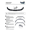 Black Front Bumper Lower Splitter Spoiler Lip for VW Caddy MK5 V (2020 - Up) - Luxell Europe