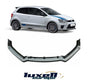 Black Lower Front Bumper Splitter Spoiler Lip - 3 Pieces - Compatible with Polo MK6 2009-2017 - Luxell Europe