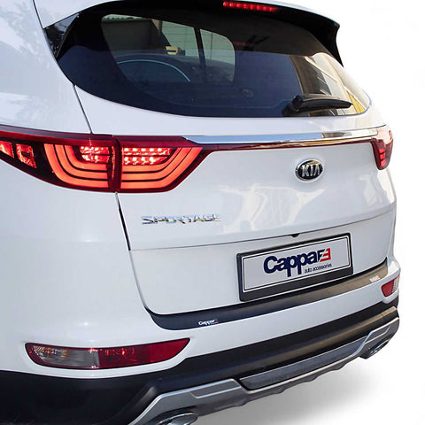 Black Rear Bumper Protector Scratch Guard for KIA Sportage 2015-2019 - Luxell Europe