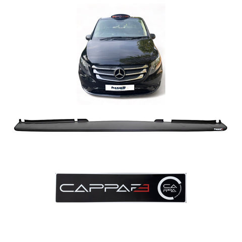 Black Rear Bumper Sill Protector for Mercedes Vito TAXI W447 2014-2023 - Luxell Europe