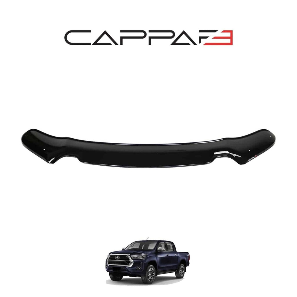 Cappafe Bonnet Protector Stone Bug Deflector FITS Toyota Hilux 2020 - 2024 - Luxell Europe