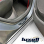 Chrome and Carbon Fiber Door Sill Scratch Guards for SKODA RAPID 4 Pcs (2012-2019) - Luxell Europe