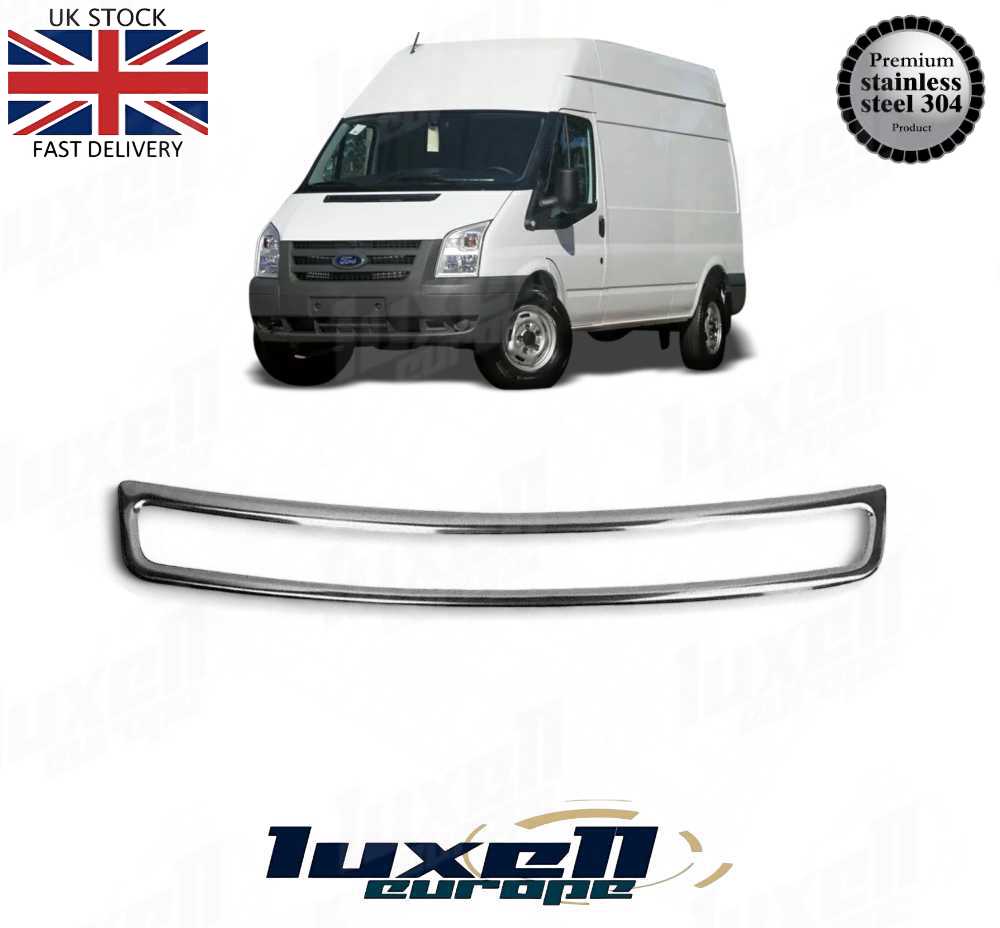 Chrome Bonnet Hood Ventilation Trim Frame for Ford Transit MK7 (2006 - 2013) - Luxell Europe