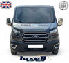 Chrome Bonnet Ventilation Hood Trim - 2 Pieces Stainless Steel for Transit MK8 (2014 - up) - Luxell Europe