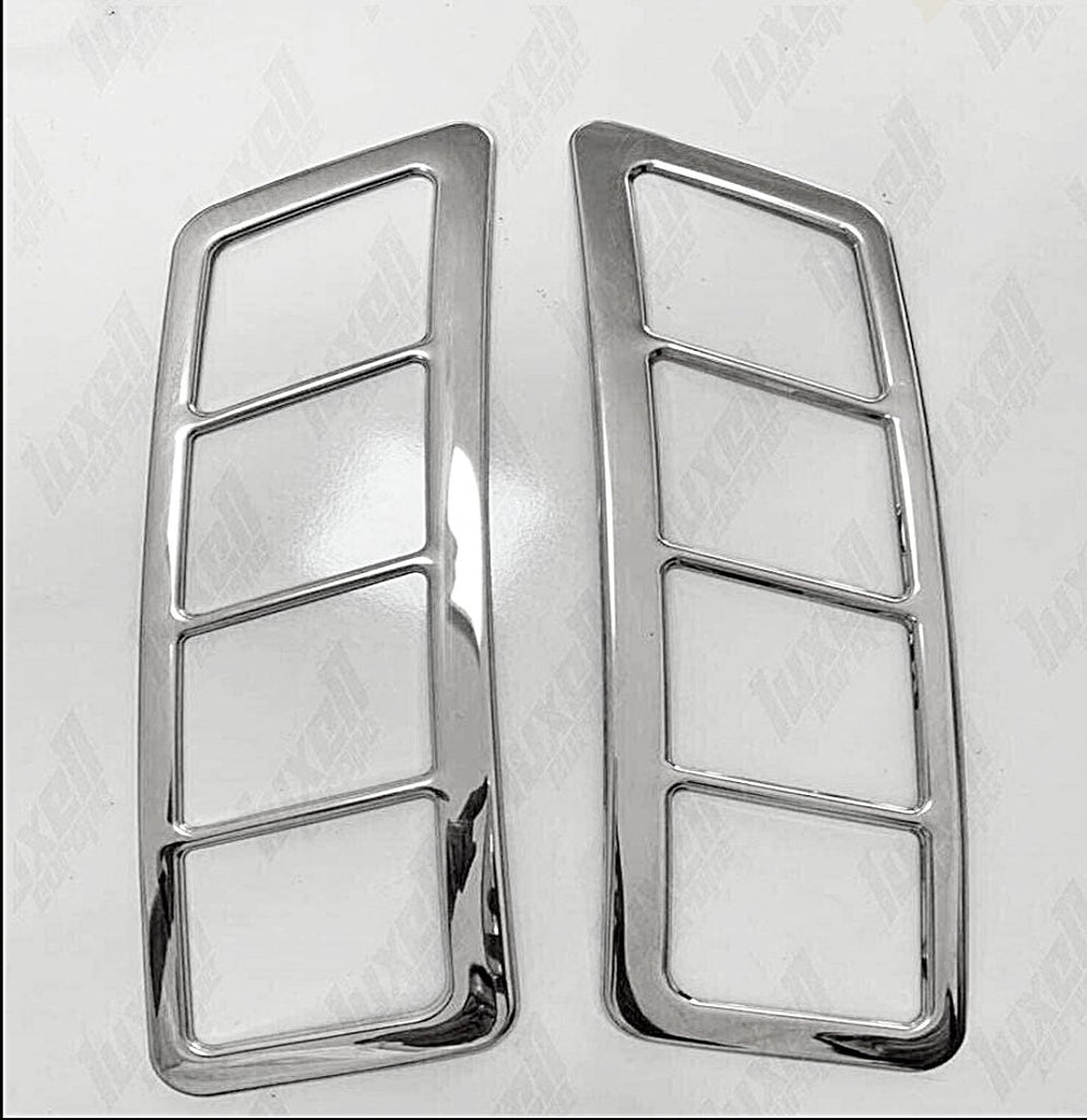 Chrome Bonnet Ventilation Hood Trim - 2 Pieces Stainless Steel for Transit MK8 (2014 - up) - Luxell Europe