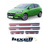 Chrome & Carbon Door Sill Scratch Guard for Opel Vauxhall Corsa Premium Protection 1992-2024 - Luxell Europe