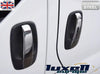 Chrome Door Handle Covers 3 Doors Stainless Steel Fits Vauxhall Vivaro 2001 - 2014, Renault Trafic 2001 - 2014, Nissan Primastar 2001 - 2014 - Luxell Europe