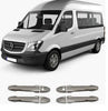 Chrome Door Handle Covers Stainless Steel Fits Mercedes Sprinter W906 (2006 - 2017) / VW Crafter (2006 - 2017) - Luxell Europe