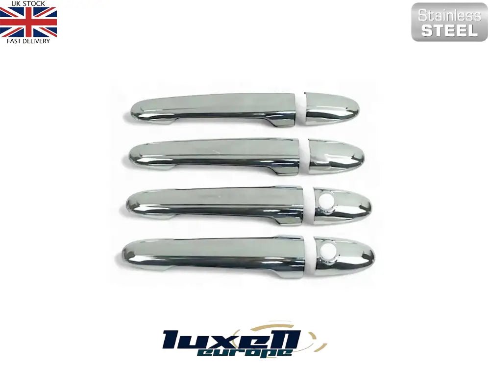 Chrome Door Handle Covers Stainless Steel Fits Mercedes Sprinter W906 (2006 - 2017) / VW Crafter (2006 - 2017) - Luxell Europe